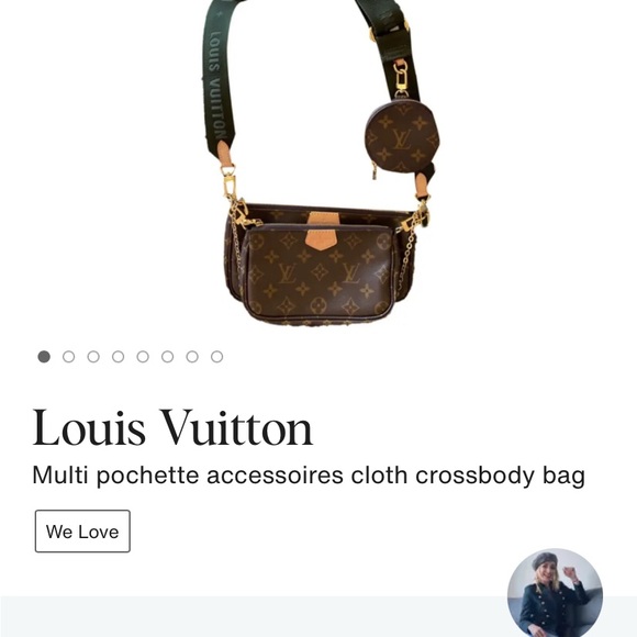 Louis Vuitton Brown Multi Pochette with Gold Accents - Picture 1 of 1